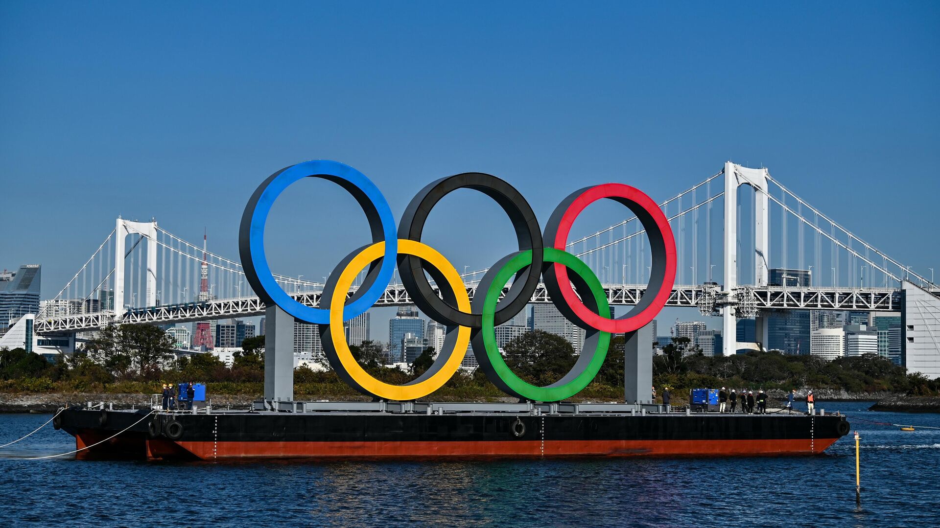 Олимпийские кольца в Токио - РИА Новости, 1920, 01.12.2020