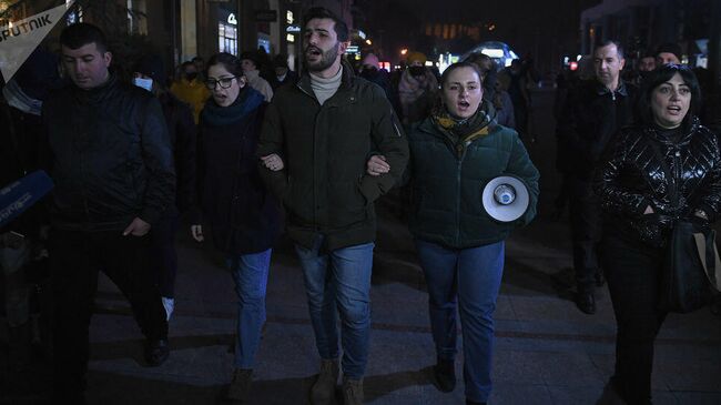 Акция протеста в Ереване