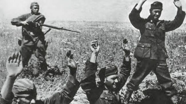 Первые немецкие военнопленные. 1941