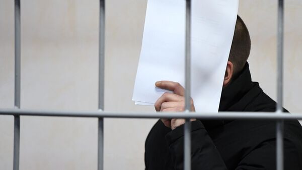 Задержанный в Татарстане по подозрению в убийствах 26 пожилых женщин Радик Тагиров во время избрания меры пресечения в Советском районном суде в Казани