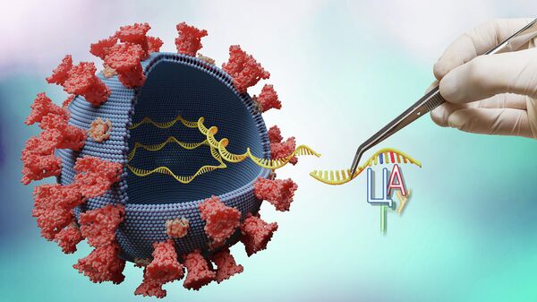 Вирус с молекулой РНК внутри