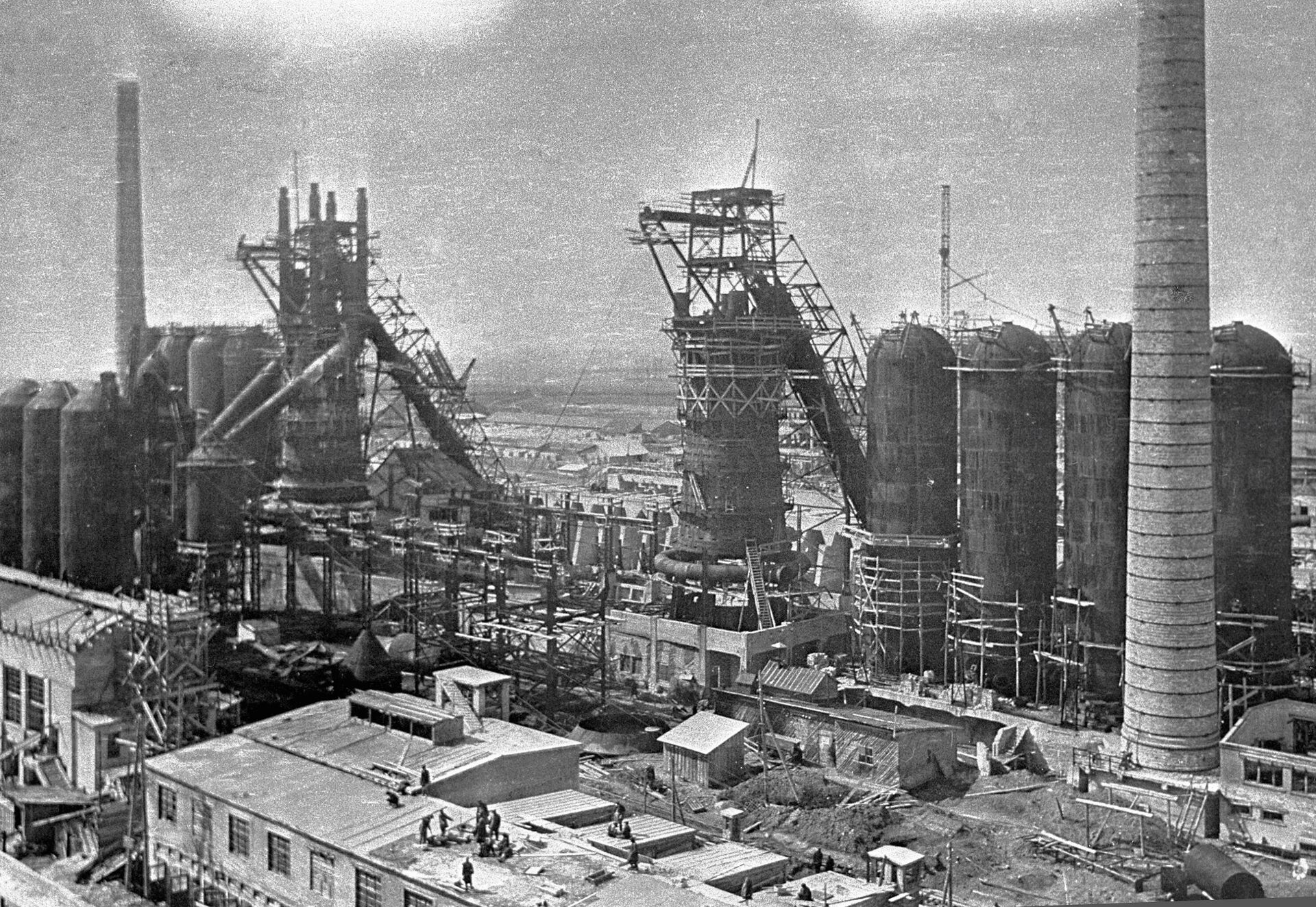 30е годы Великая стройка металлургический комбинат Кузбасса