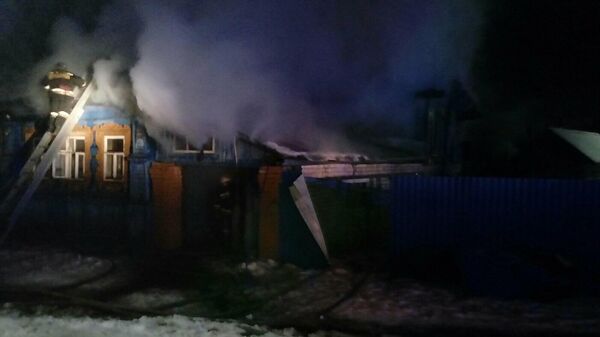 Ликвидация пожара в городе Семенове Нижегородской области
