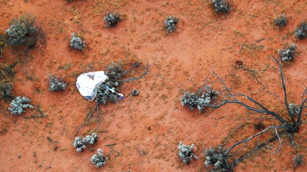 Капсула с грунтом, собранным космическим зондом Хаябуса-2 на астероиде Рюгу в Австралии