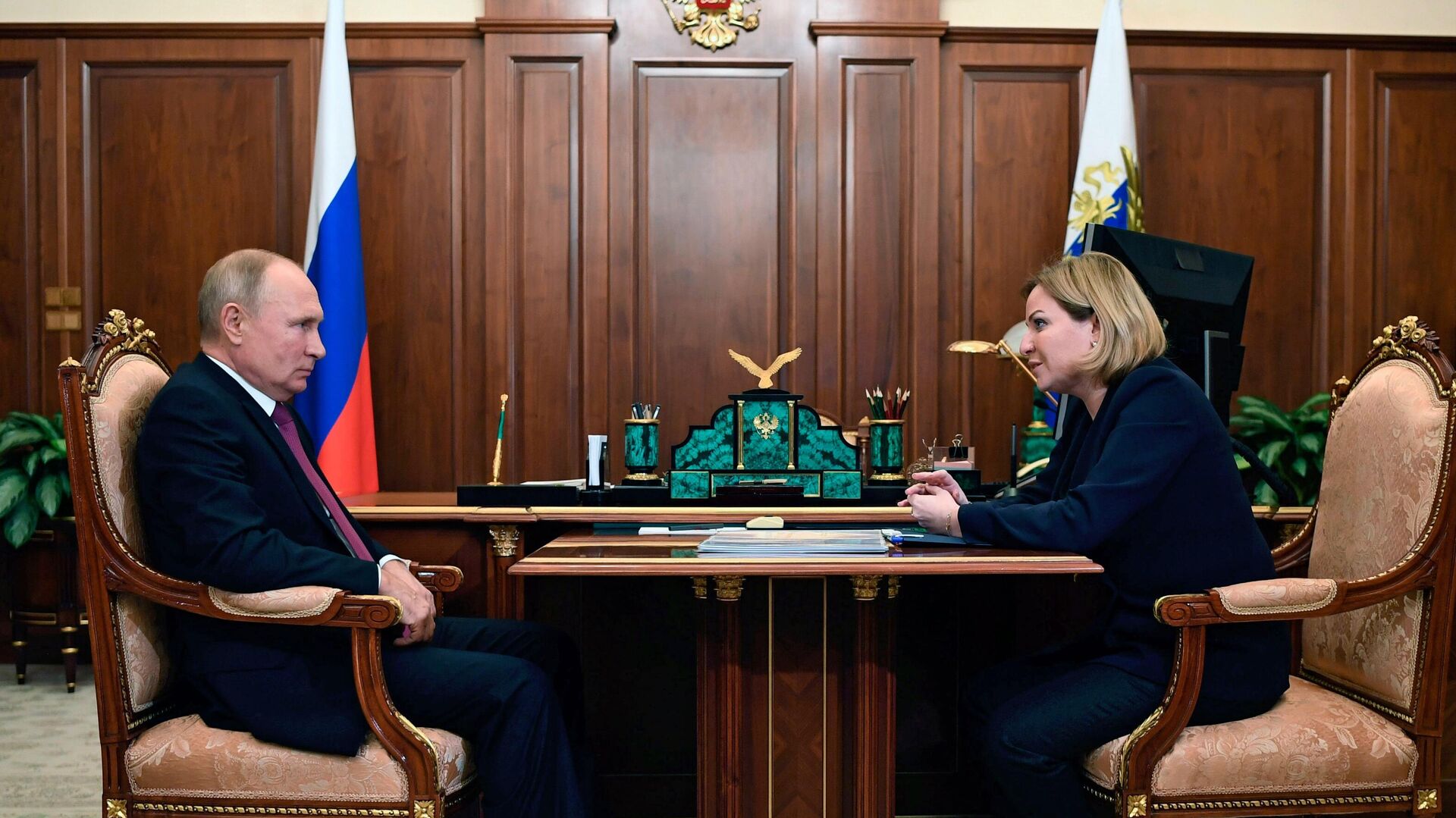 Встреча Путина с Любимовой министром культуры