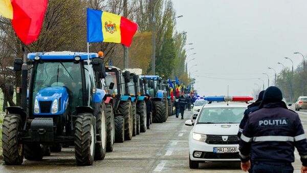 Акция протеста фермеров в Молдавии. Архивное фото