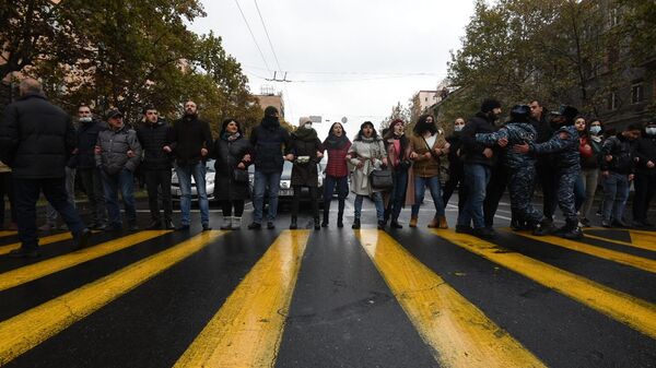 Акция протеста оппозиции в Ереване. 8 декабря 2020