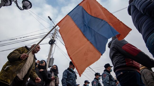 Акция протеста оппозиции в Ереване