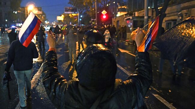 Акция протеста оппозиции в Ереване