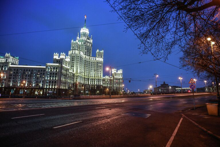 Москва во время режима самоизоляции жителей