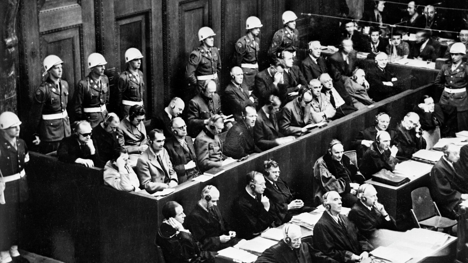 Нюрнбергский процесс. На скамье подсудимых  бывшие руководители гитлеровской Германии  - РИА Новости, 1920, 26.05.2021
