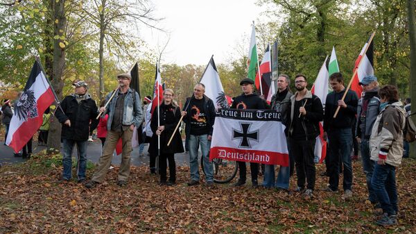 Демонстрация рейхсбюргеров в Потсдаме 