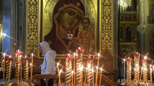 Праздничная литургия в честь Казанской иконы Божией Матери проходит в Благовещенском соборе в Казанском кремле