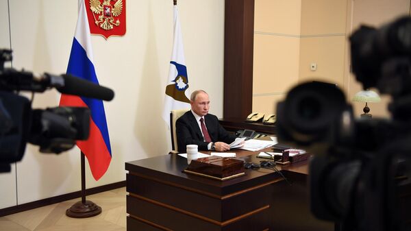 Президент РФ Владимир Путин во время заседания ВЕЭС