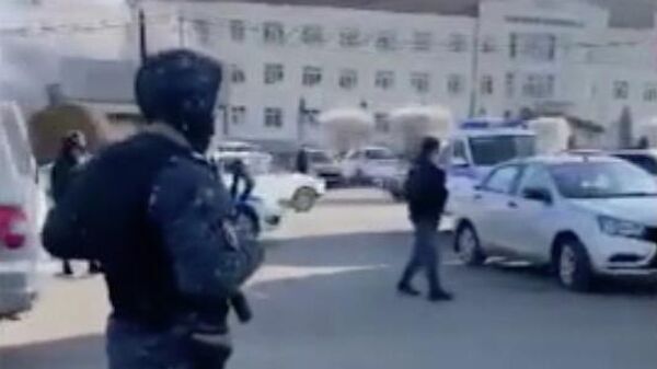 Кадр видео с места взрыва в селе Учкекен Карачаево-Черкесской Республики 