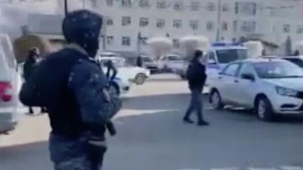Кадр видео с места взрыва в селе Учкекен Карачаево-Черкесской Республики 