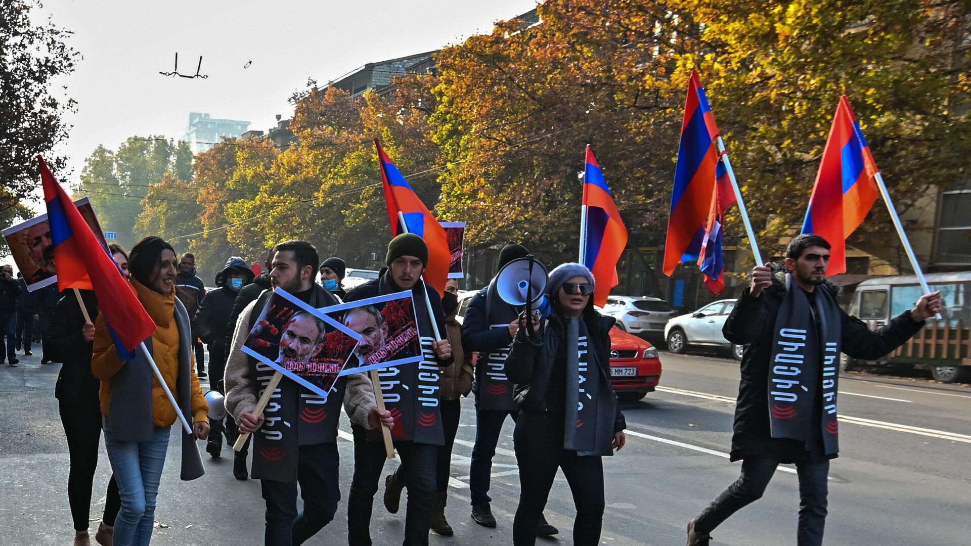 Участники акции протеста оппозиции в Ереване - РИА Новости, 1920, 15.12.2020