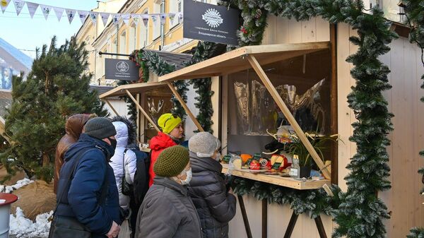 В Калуге открылась праздничная площадка Рождество на Старом торге