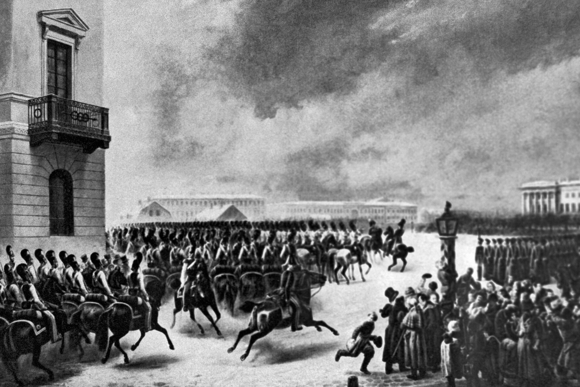 Восстание Декабристов 14 декабря 1825 года на Сенатской площади