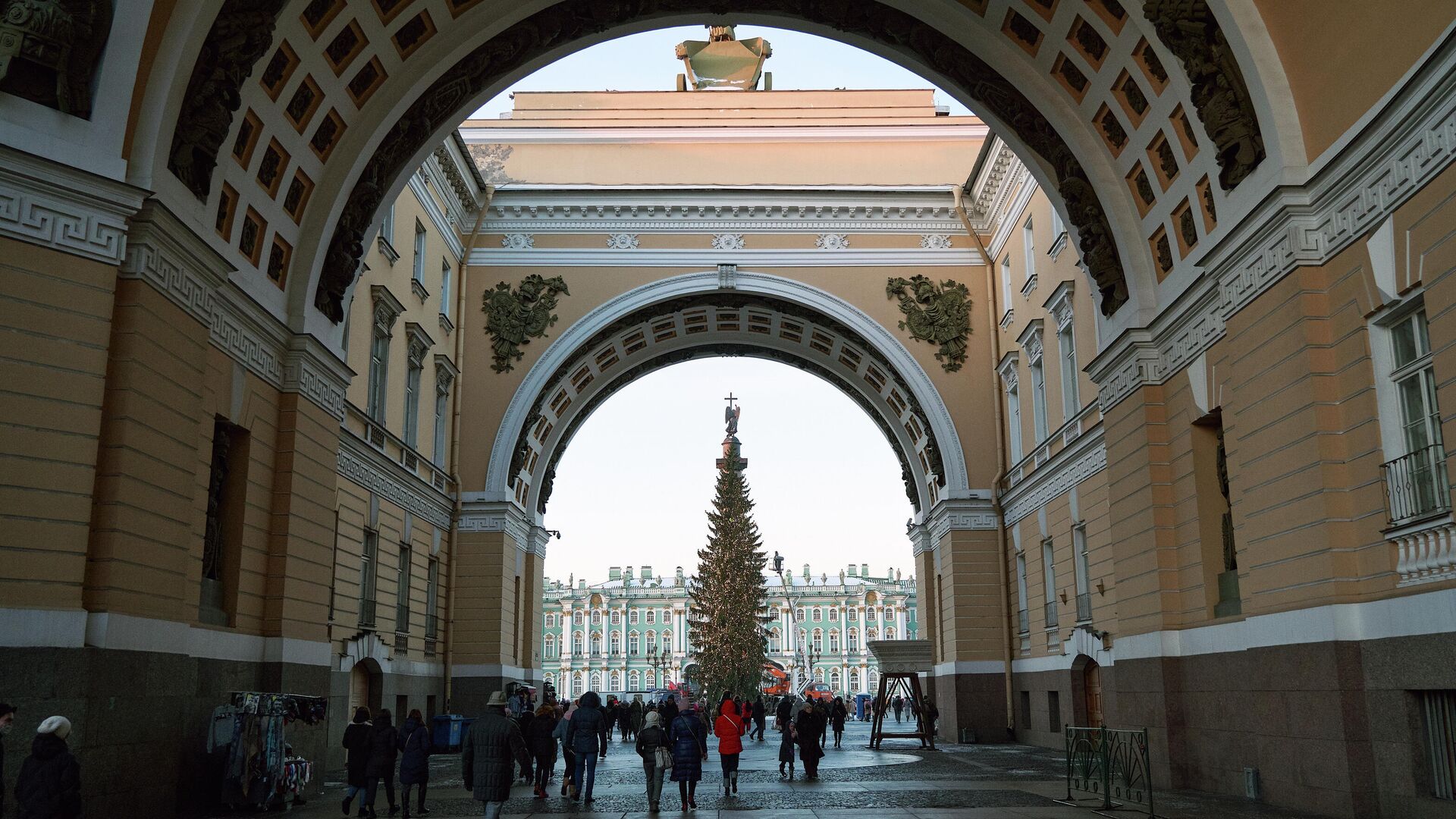 Подготовка к Новому году в Санкт-Петербурге - РИА Новости, 1920, 14.12.2020