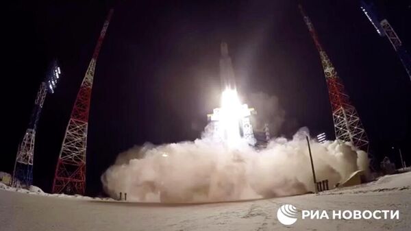 Запуск ракеты Ангара-А5. Кадр видео