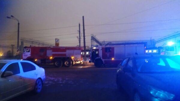 Пожар в нежилом здании в подмосковном Одинцове