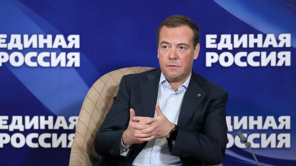 Председатель Единой России Дмитрий Медведев