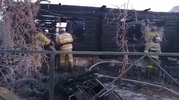 Сгоревший дом престарелых в Башкирии