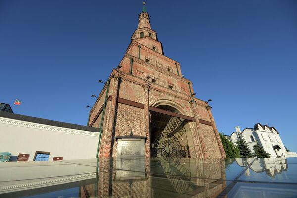Башня Сююмбике в Казанском Кремле.