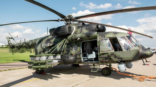 В российской армии появились новые вертолеты Ми-8АМТШ-ВН, сообщил источник 
