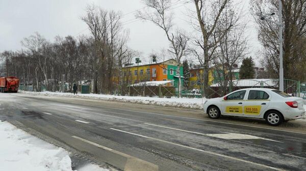 Улица Больничная в Южно-Сахалинске после укладки асфальта