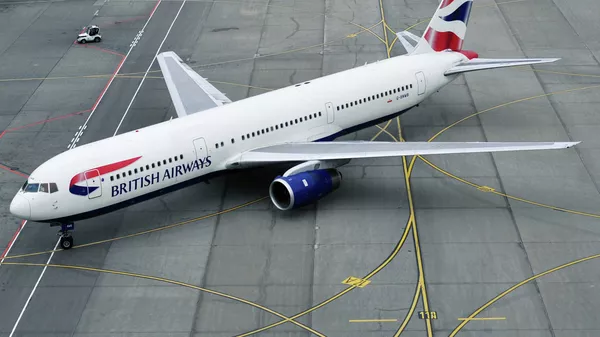 Пассажирский самолет Боинг-767  авиакомпании British Airways