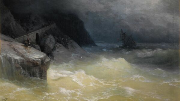 I.Aivazovsky, Shipwreck off the Black Sea Coast