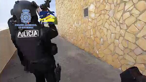 Кадр оперативного видео Национальной полиции Испании
