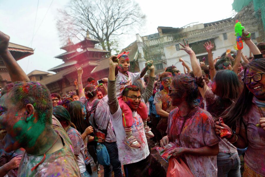 Фестиваль красок в Катманду, Непал