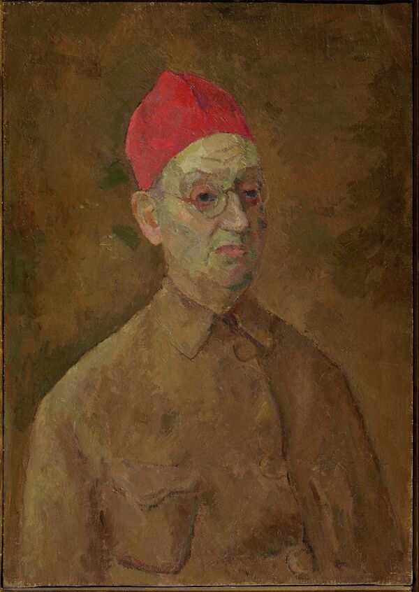 Фальк Р.Р. Автопортрет в красной феске. 1957 Фальк Р.Р. Автопортрет в красной феске. 1957