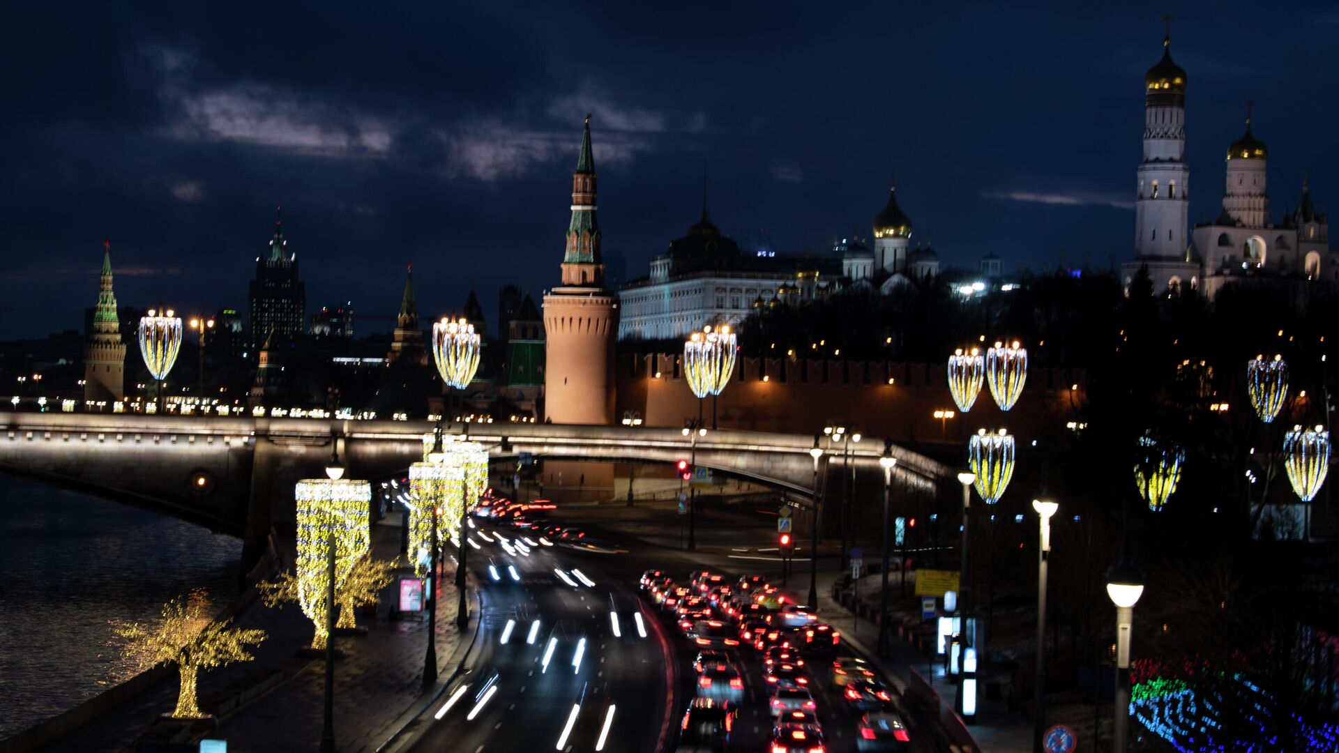 Москворецкая набережная в Москве  - РИА Новости, 1920, 30.12.2020