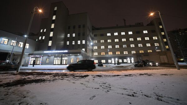 Здание первого стационара-трансформера для пациентов с коронавирусом в Санкт-Петербурге