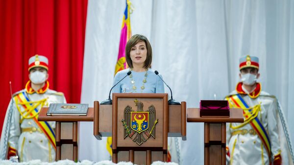 Церемония инаугурации избранного президента Молдавии Майи Санду