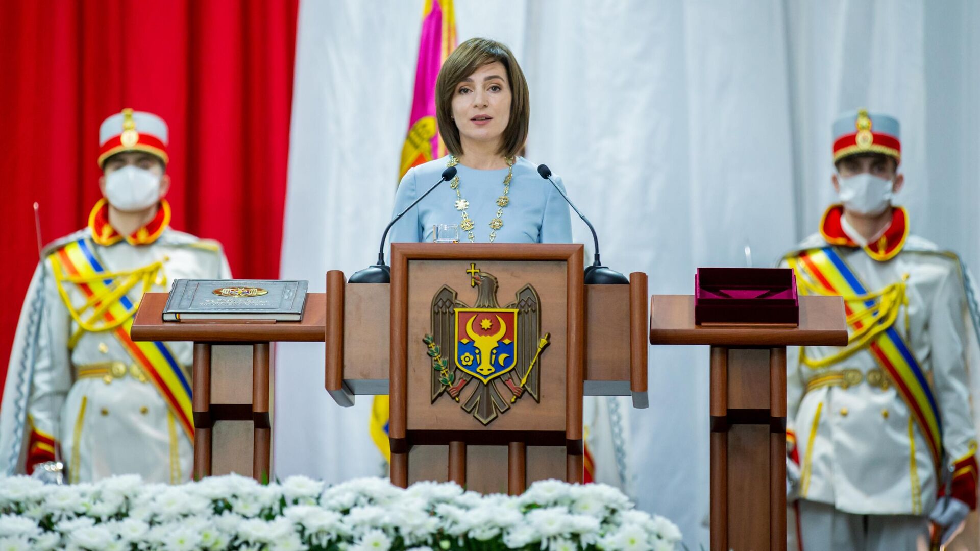 Церемония инаугурации избранного президента Молдавии Майи Санду - РИА Новости, 1920, 31.12.2020