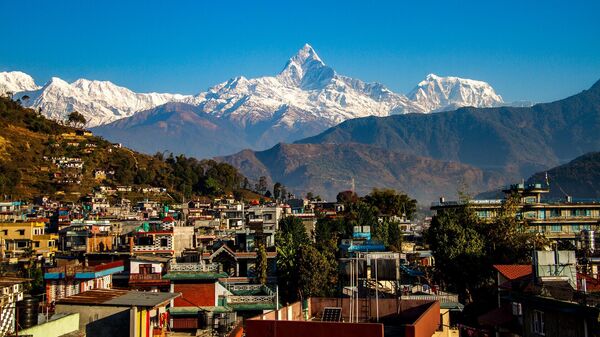 Гора Покхара в Непале 