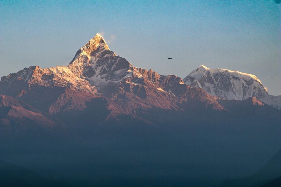 Горный массив Аннапурна в Непале 