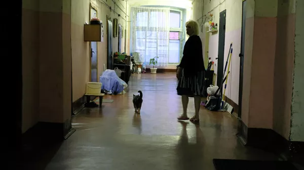 Коридор в одном из корпусов