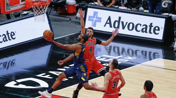 Игровой момент матча НБА Индиана Пэйсерс - Чикаго Буллз