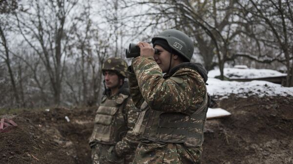 Военнослужащие армии обороны непризнанной Нагорно-Карабахской республики