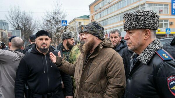 Рамзан Кадыров на месте стрельбы в центре Грозного