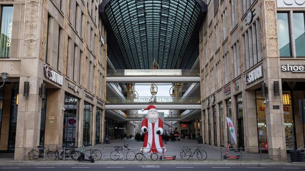 Торговый центр Mall of Berlin во время общенационального локдауна из-за второй волны пандемии коронавируса 