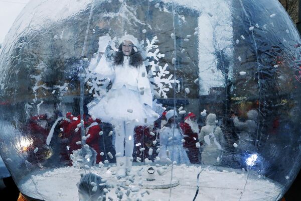 Участница праздника Нашествие Дедов Морозов в Рыбинске