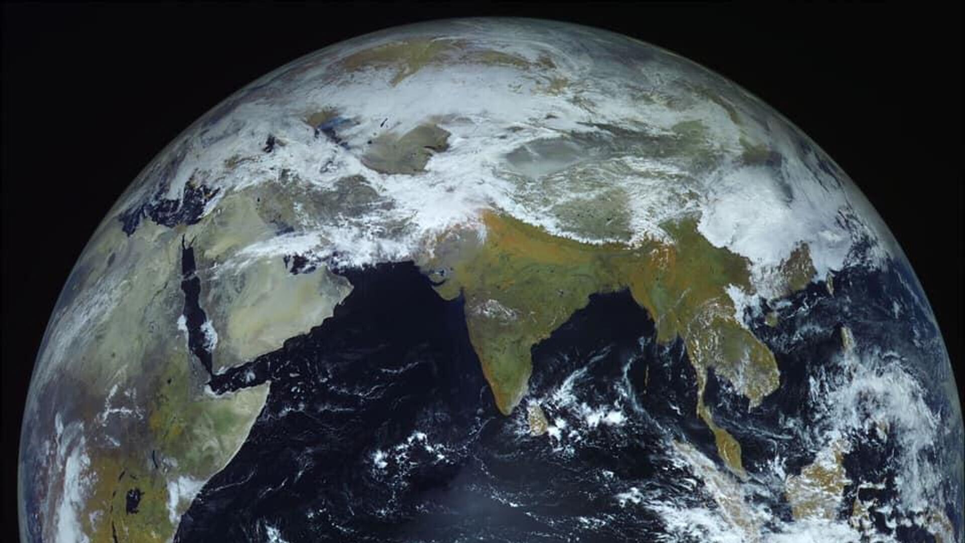Фотография Земли, сделанная космическим аппаратом Электро-Л - РИА Новости, 1920, 03.02.2021