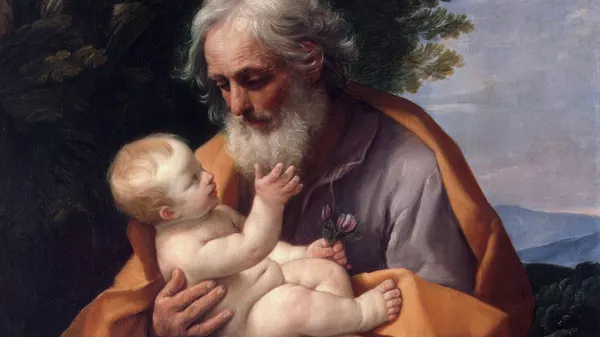 Картина Гвидо Рени Святой Иосиф с младенцем Иисусом. 1620-е гг.